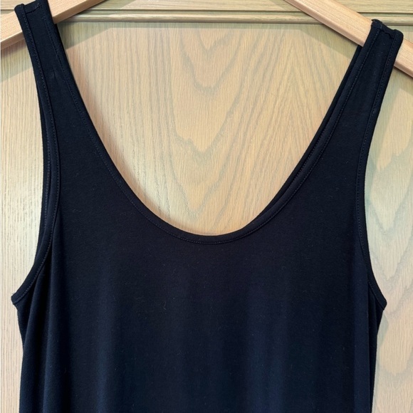 Allison Joy Relaxed Fit Black High Low Tank Dress / small - Picture 5 of 8